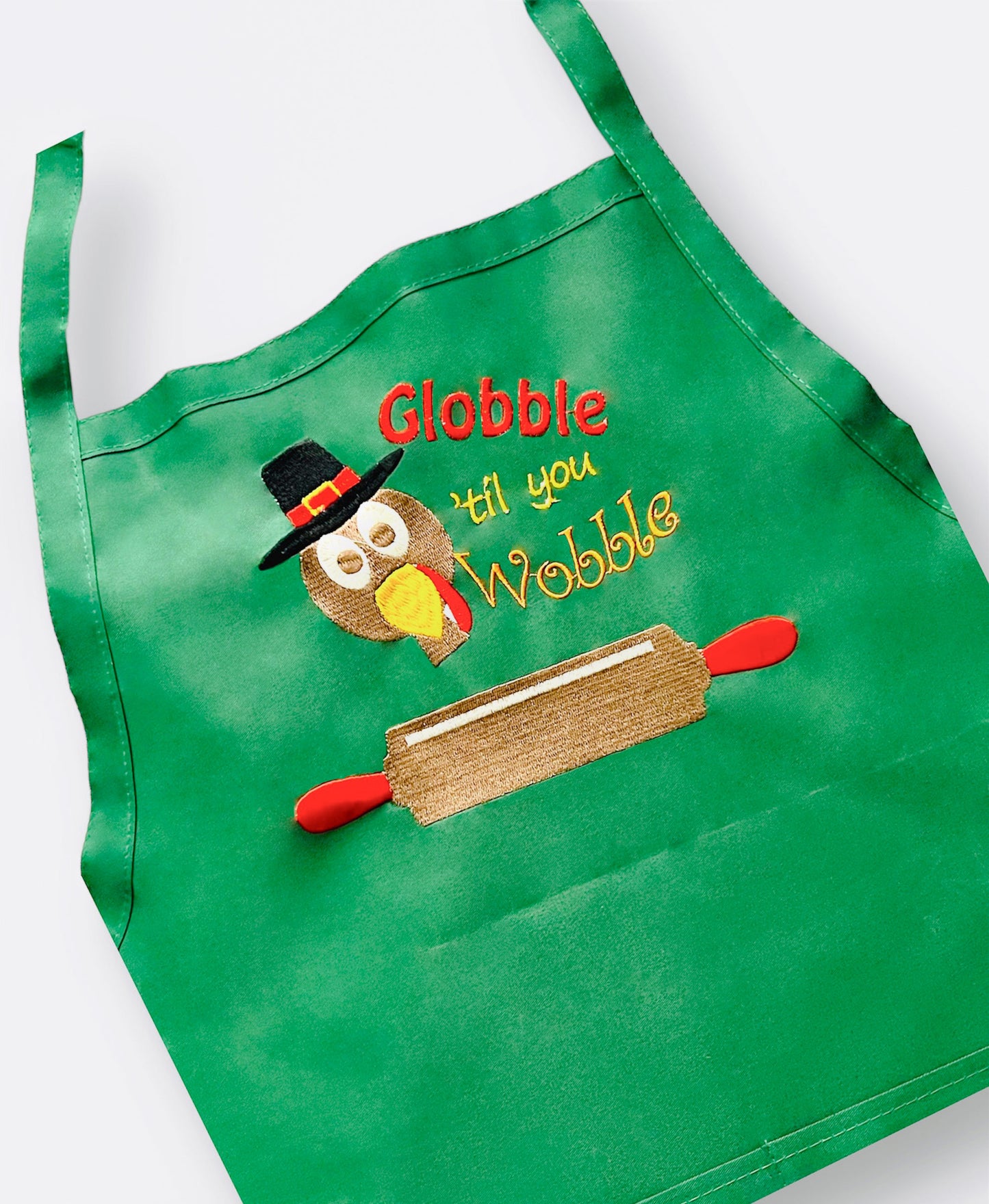 Personalized GOBBLE WOBBLE Thanksgiving Adult Apron