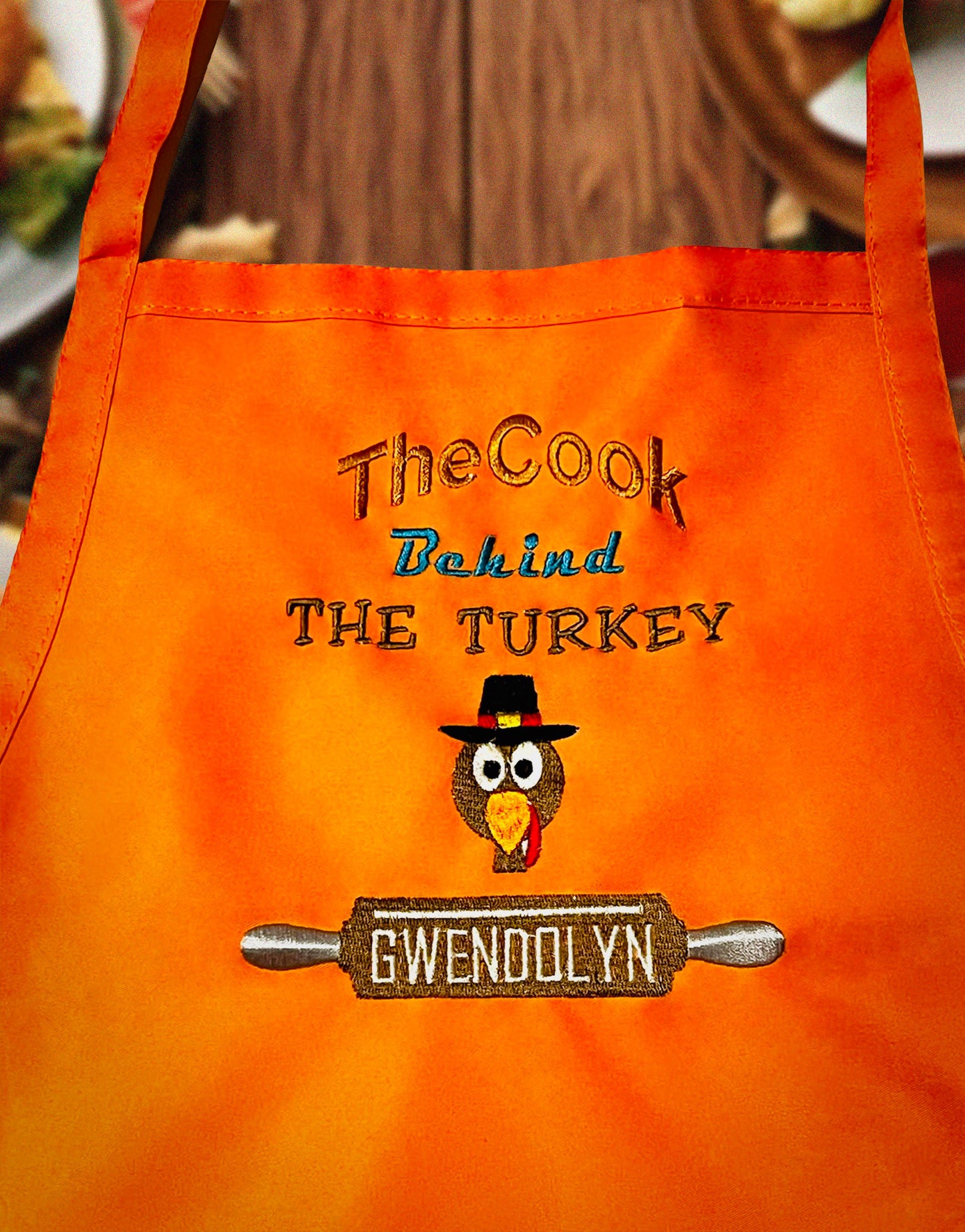 Personalized TURKEY COOK Thanksgiving Adult Apron