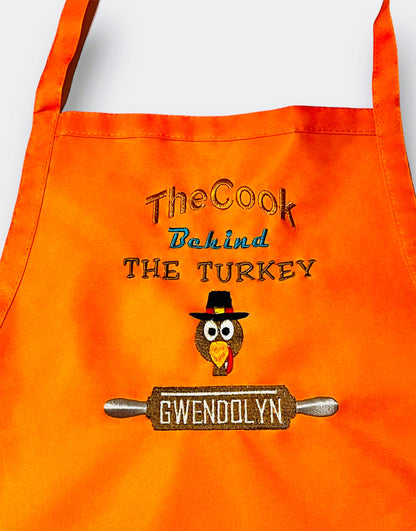 Personalized TURKEY COOK Thanksgiving Adult Apron