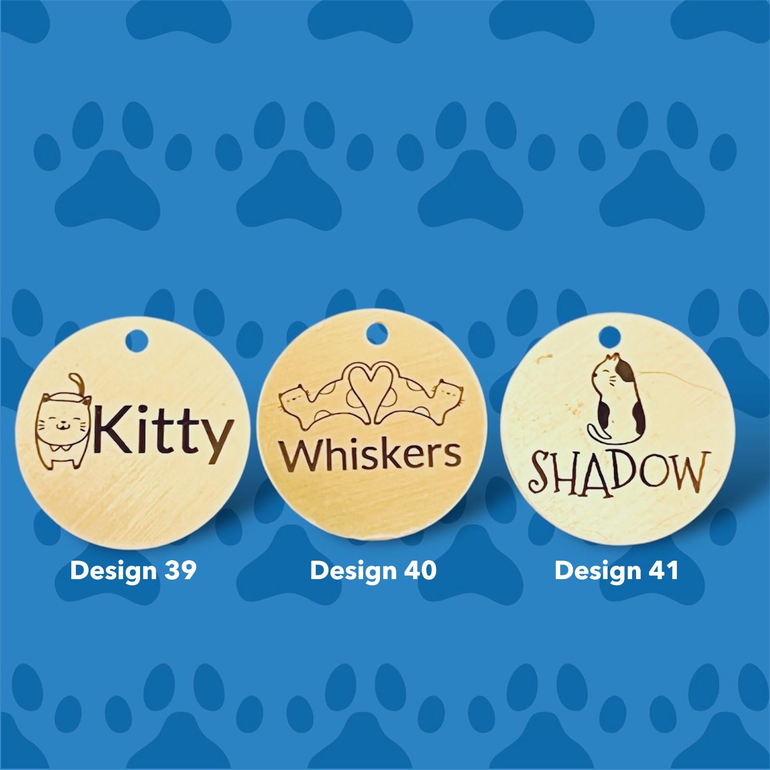 Engraved Dog Tag,Double Side Silent Collar Tag,Custom Collar Tag,Personalized Cat Tag,Cat ID Tag,Dog ID Tag,Dog Name Tag,Pet Name Tag