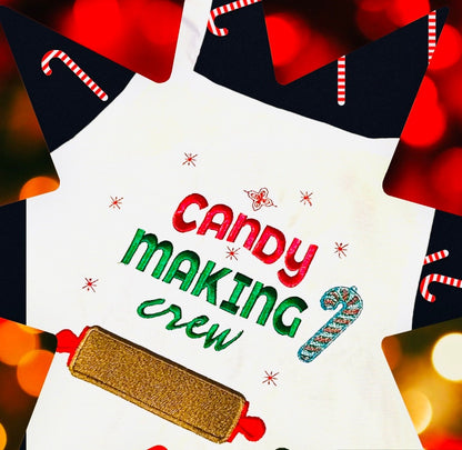 Personalized Holiday Adult and Child Apron | Cooking | Custom Embroidered | Girl | Boy | Baking