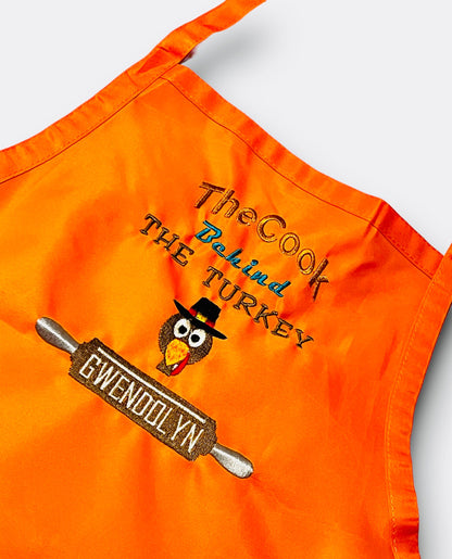 Personalized Thanksgiving Adult Apron | Cooking | Custom Embroidered | Baking | Chef