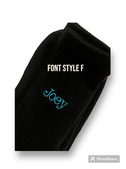 Mens Socks, Personalized Socks, Monogrammed Socks, Embroidery Mens Dress Socks, Mens Heavy Socks, Black, Gray, Navy Blue Socks