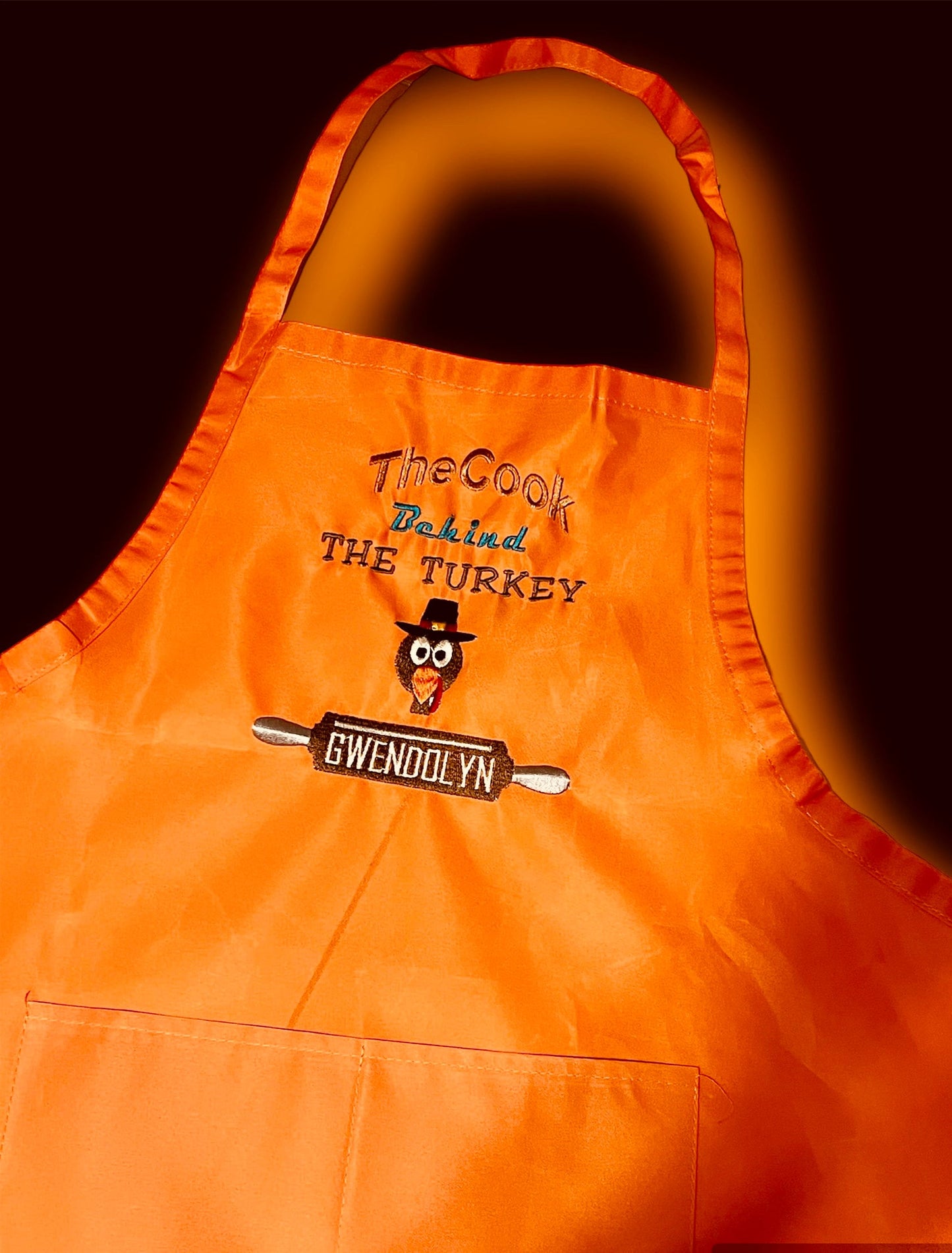 Personalized Thanksgiving Adult Apron | Cooking | Custom Embroidered | Baking | Chef