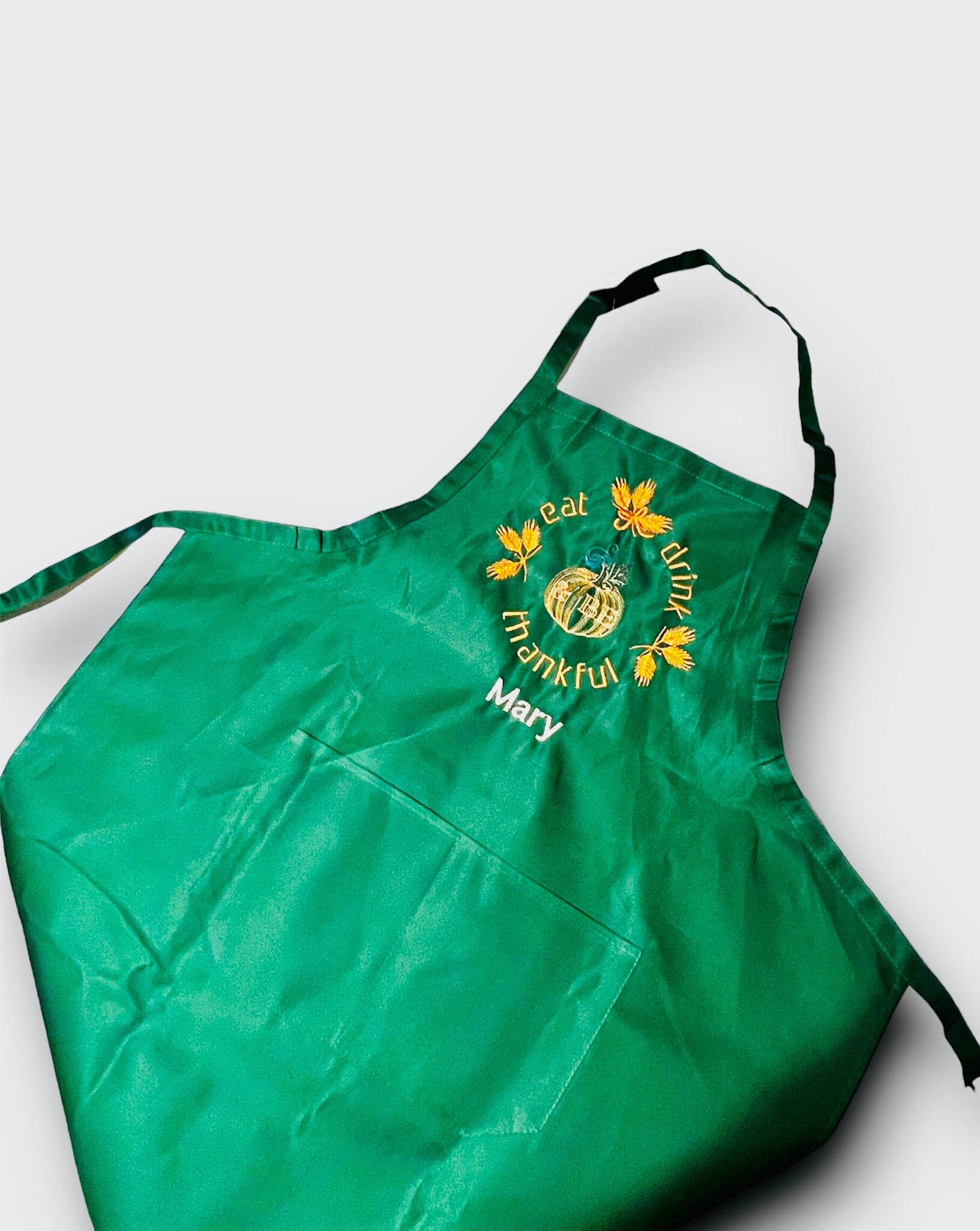 Personalized Thanksgiving Adult Apron | Cooking | Custom Embroidered | Baking | Chef