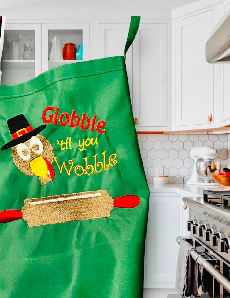 Personalized Thanksgiving Adult Apron | Cooking | Custom Embroidered | Baking | Chef