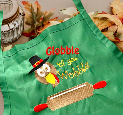 Personalized Thanksgiving Adult Apron | Cooking | Custom Embroidered | Baking | Chef